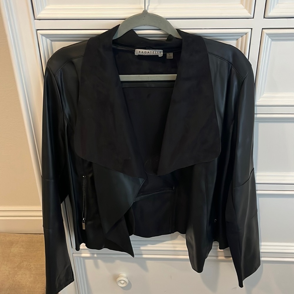 Faux leather jacket